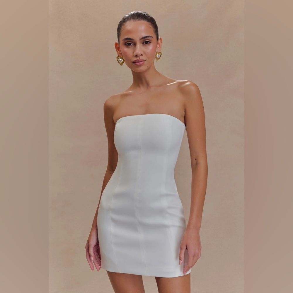 Meshki’s Crepe Mini Dress